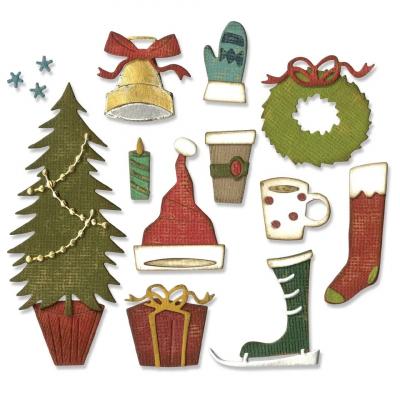 Sizzix Tim Holtz Thinlits Die - Festive Things